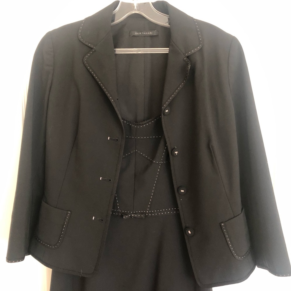 ELIE TAHARI Elegant suit dress and jacket (EUC)